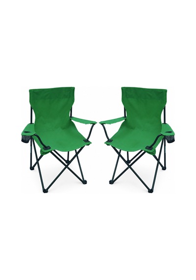 2 Sandalyeli Katlanır Kamp Seti 60x40 Cm Masa Ve Sandalye Açık Yeşil