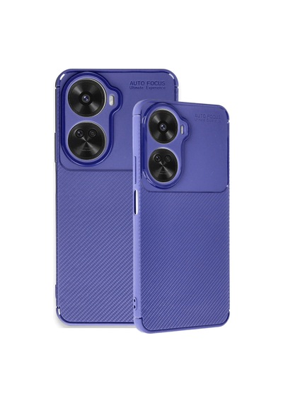 Huawei Nova 12 Se Uyumlu Kılıf Auto Focus Karbon Kapak - Lacivert