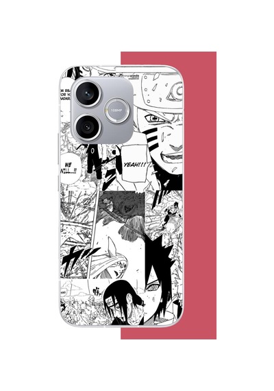 Honor 600 Lite Uyumlu Naruto Kolaj Uv Baskılı Silikon Kılıf Renkli
