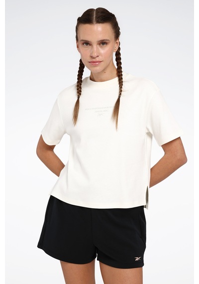 Reebok Sera Tee Ekru Kadın Kısa Kol T-shirt Bej
