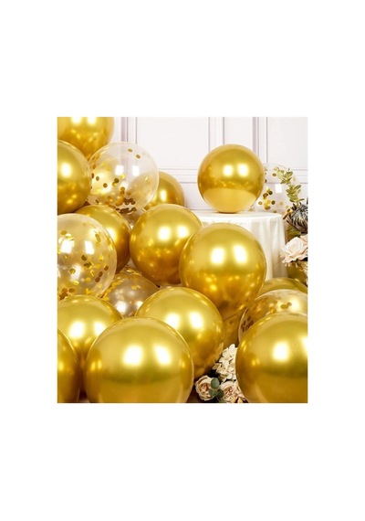 Gold Renk Krom Balon 50 Adet 418
