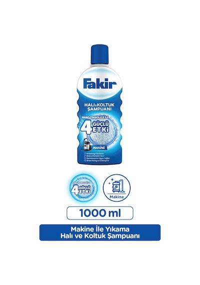 Fakir Nano Teknoloji ile Makine Halı ve Koltuk Şampuanı 1 L