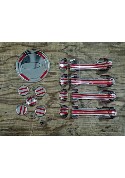Ford Connect 2009-2014 Krom Kapı Kolu- Depo Kapağı-Kilit Açma Set