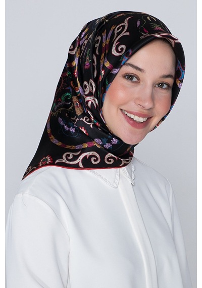 Armine 2021/22 Sonbahar Kış Serisi İpek Twill Eşarp 8039d-09