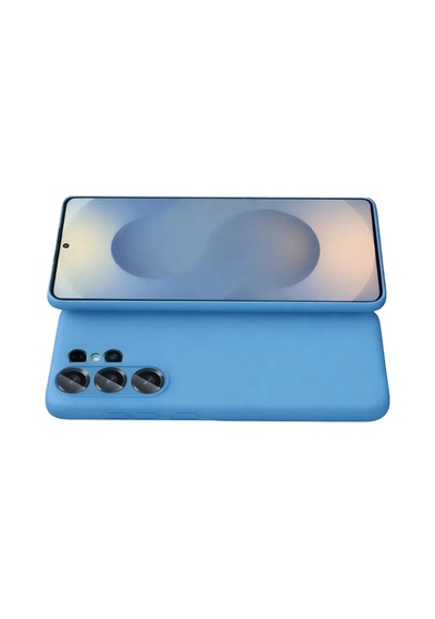 Newface Samsung Galaxy S26 Ultra Nano İçi Kadife Silikon - Mavi
