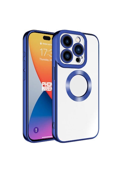 Apple Uyumlu iPhone 15 Pro Kılıf Kamera Lens Korumalı Logo Gösteren İnce Hafif Ata Pro Tech Lila
