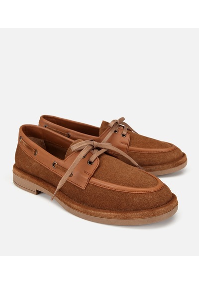 Hotiç Kadın Süet Deri Taba Bağcık Detaylı Günlük Loafer 01ayh320470a340 01ayh320470a340
