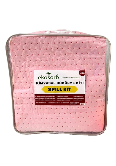 Kimyasal Dökülme Kiti 15 Litre Pembe