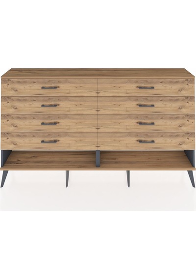 Arges Konsol 8 Çekmeceli 176x30x99 Antrasit-çam Antrasit-çam Arges Konsol 8 Çekmeceli 176x30x99 Antrasit-çam Antrasit-çam