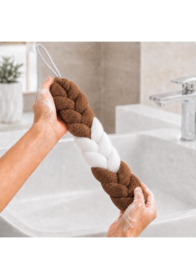 Uzun Esnek Duş Lifi, Sırt Ovma Kesesi, Yumuşak Banyo Lifi, Ovma Süngeri, Kadınlar Ve Erkekler İçin Sırt Ovma İçin Kese, Peeling Ve Hamam Kesesi 1 Adet