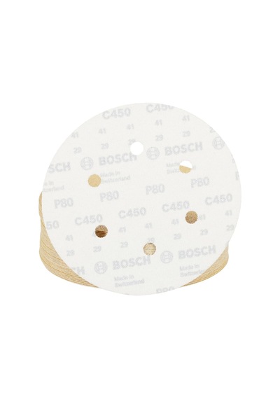 C450 150 Mm 80 Kum 6 Delikli Boschone Zımpara, Sarı