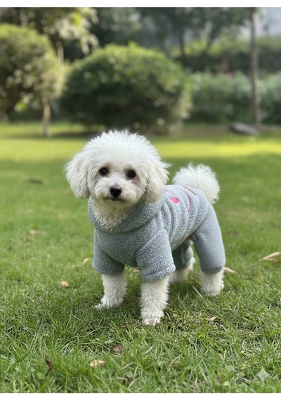 Kedi - Köpek Welsoft Peluş Kışlık Bacaklı Sweat - Pijama - Kıyafet