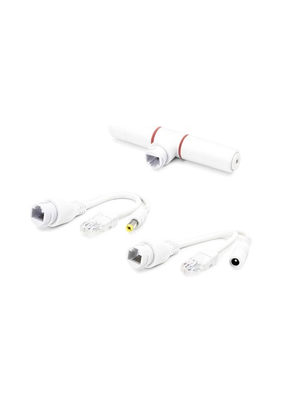 Poe Combiner Mux 2 In 1 Rj45 Veri + Güç Birleştirici Adaptör - Beyaz Hdx5550 Evimdeyokyok