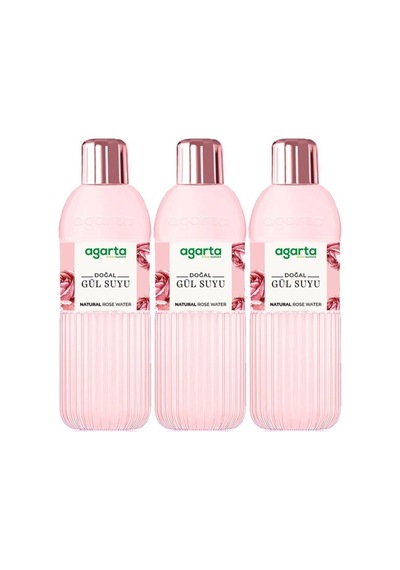 Agarta Doğal Gül Suyu 400ml 3 Lü Set
