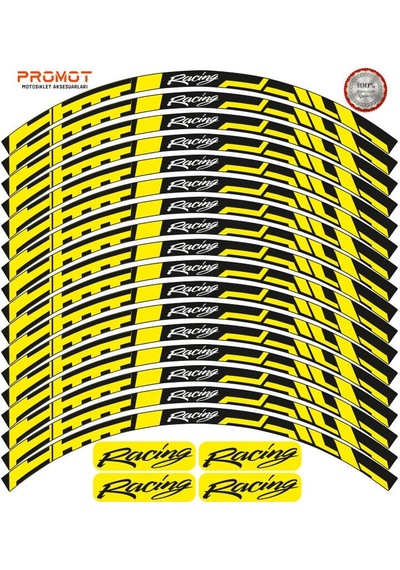 Racing Tasarım Motosiklet Jant Şeridi Model 8 Diğer