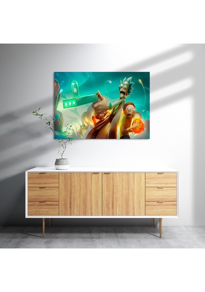 Cakasepetim Rick Ve Morty Dragon Ball Ahşap Mdf Tablo