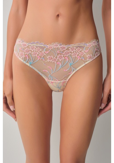 Suwen Clara Dantelli Brazilian String Külot Wsl10210189995 Renkli Desenli