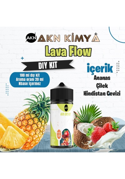 Lava Flow Naked Dıy Kit Çilek Ananas Hindistan Cevizi Gıda Aroması %20 Oranda Aroma İçerir Hazır Değildir 100 Ml