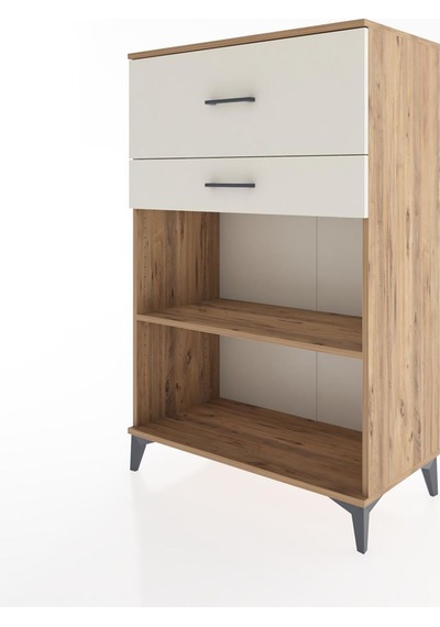 Hyperion Dolap Tek Raflı 2 Çekmeceli 88x44x134 Çam-aytaşı Atlas Çam