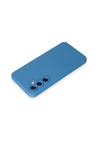Newface Samsung Galaxy S24 Kılıf Nano İçi Kadife Silikon - Mavi