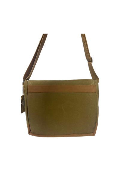 Old Cotton Cargo Vintage Su Geçirmez Salaş Kanvas Unisex Postacı Günlük Okul Laptop Omuz Çantası 32x40cm CAMEL