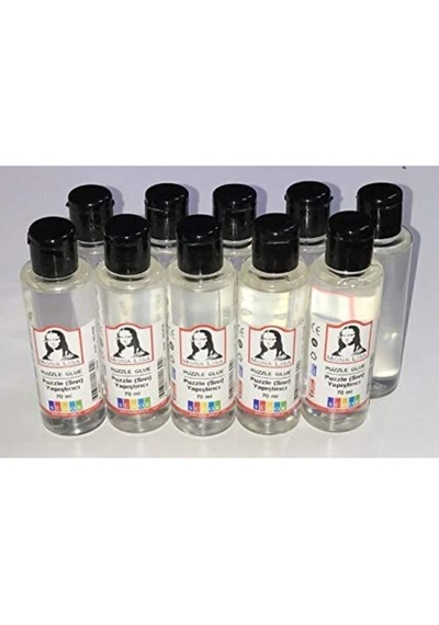 70 Ml Şeffaf Puzzle Yapıştırıcı Set 10 Adet Şeffaf