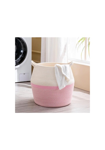 Hasır, Jüt Sepet, Banyo Sepeti, Havlu Sepeti, Kirli Sepeti, Oyuncak Sepeti, Düzenleyici, 40x35 Krem Pembe Krem Pembe Hasır, Jüt Sepet, Banyo Sepeti, Havlu Sepeti, Kirli Sepeti, Oyuncak Sepeti, Düzenleyici, 40x35 Krem Pembe Krem Pembe