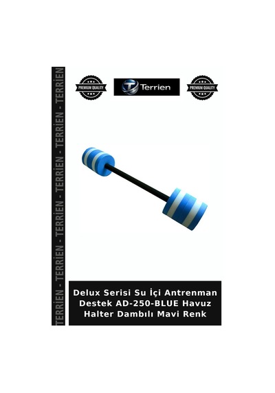 Delux Serisi Su İçi Antrenman Destek Ad-250-blue Havuz Halter Dambılı Mavi Renk