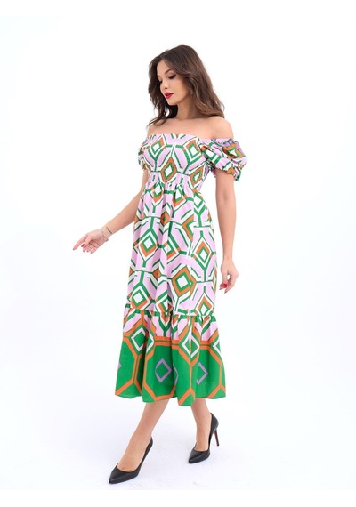 De'charme 5525 Elbise-beliza Altın
