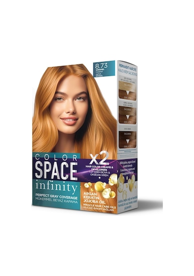 Space Infınıty Set Saç Boyası 8.73 Karamel