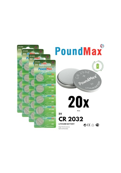 Lexroo 20 X Cr2032,dl2032 3v Lityum Düğme Pil,airtag,araba Anahtarlık,uzak Kumandalı Araba,terazi