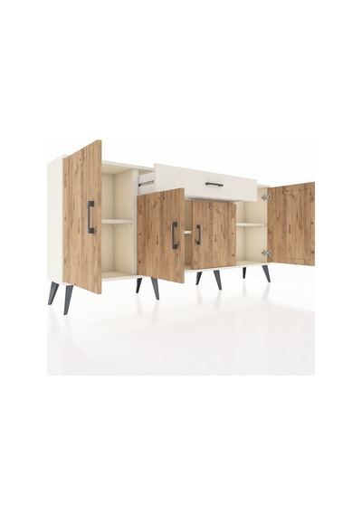 Arges Konsol 3 Raflı Tek Çekmeceli 4 Kapaklı 176x30x83 Aytaşı-çam/aytaşı Çam/aytaşı Arges Konsol 3 Raflı Tek Çekmeceli 4 Kapaklı 176x30x83 Aytaşı-çam/aytaşı Çam/aytaşı