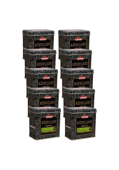 Rize Çayı Hediyelik Teneke Kutu 200 Gr. Onlu Paket