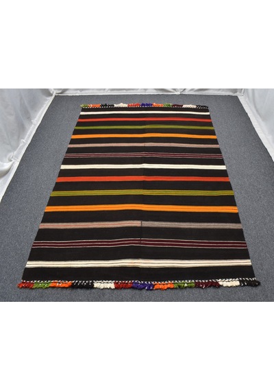 Zehra Abla Halı El Dokuma Seçkin Otantik Şarköy Perde Yün Kilim 7066 Çok Renkli