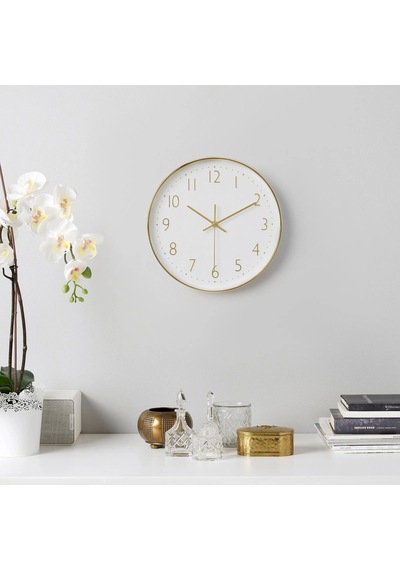Ikea Jänkıg Duvar Saati 30 X 4.3 Cm Altın