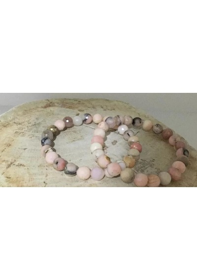 Pembe Opal Bileklik Kesme 8 Mm 900 Tl Tpk Diğer