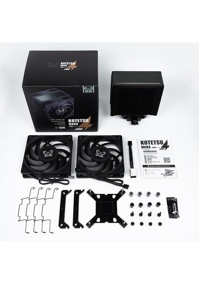 Lexroo Kotetsu 4 Dual Fan Black Edition Cpu Hava Soğutucu, Intel Lga1700, Lga1151, Amd Am5 Standart