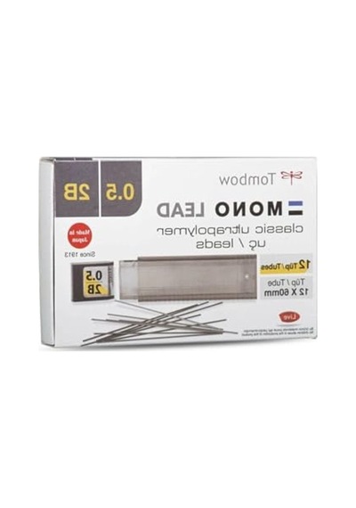 12'li Kutu İçinde 0.5 Mm 2b Kalem Uçları, Kırmızı Renk