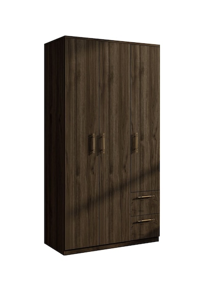 Merlin 3 Kapaklı, Çekmeceli, Raflı Gardırop, Yatak Odası Dolap, Elbise Dolabı İstanbul Ceviz - 172 Cm / İstanbul Ceviz Merlin 3 Kapaklı, Çekmeceli, Raflı Gardırop, Yatak Odası Dolap, Elbise Dolabı İstanbul Ceviz - 172 Cm / İstanbul Ceviz