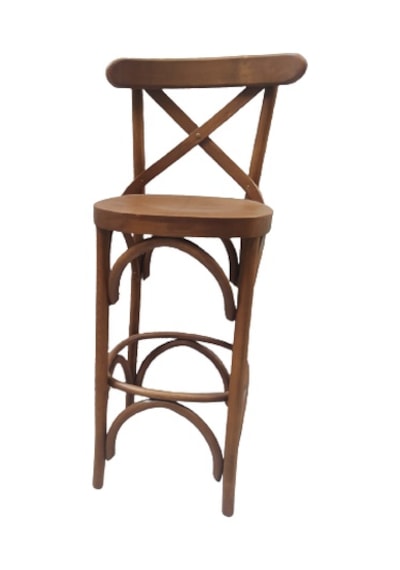 Sandalye Zus709 ÇAPRAZ BAR Model Klasik Mobilya Kayın Torna Retro 1Adet Natüre ceviz renk El Yapım