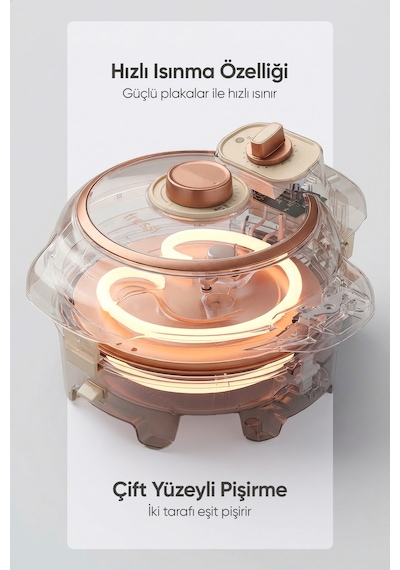 Fressi FR-TM59 1000 W Tost Ve Waffle Makinesi