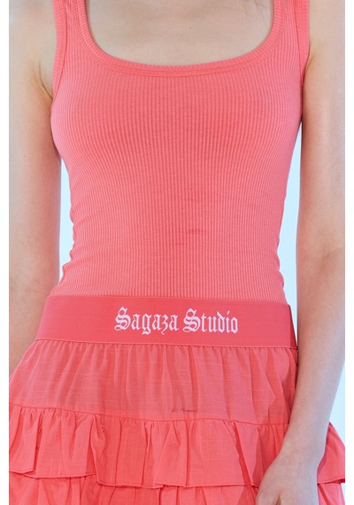 Sagaza Studio Ss6006 Mini Elbise Nar Çiceği