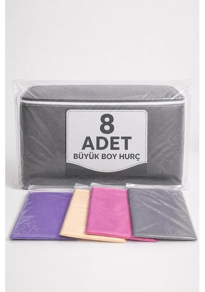 Nistabolje 8 Adet Hurç Yorgan Hurcu 100x50x40 Cm Büyük Mega Boy Diğer