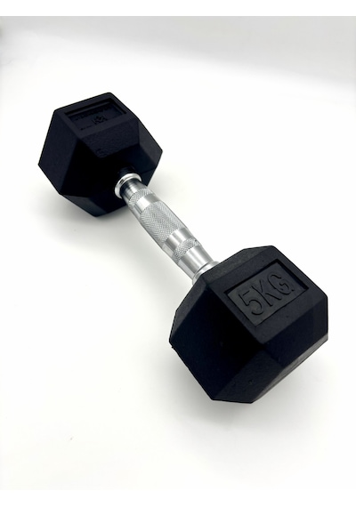 Alin Sport 5 Kg Kauçuk Profesyonel Olimpik Hex Dumbbell Hex Dambıl - Altıgen Dambıl