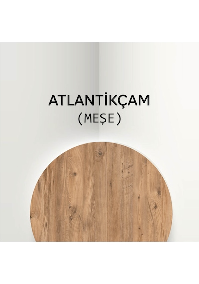 1932 Vera 120 Cm Metal Ayaklı Çalışma Masası Atlantik Çam