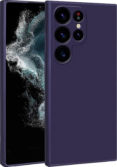 Kilifone - Samsung Uyumlu Galaxy S23 Ultra - Kılıf Mat Renkli Esnek Premier Silikon Kapak - Lacivert