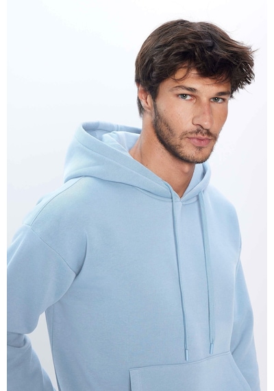 Tudors Unisex Oversize Geniş Kesim Pamuklu Yumuşak Dokulu İçi Polarlı Basic Mavi Kapüşonlu Sweatshirt-31462-mavi Mavi Tudors Unisex Oversize Geniş Kesim Pamuklu Yumuşak Dokulu İçi Polarlı Basic Mavi Kapüşonlu Sweatshirt-31462-mavi Mavi