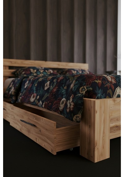 Letto 4 Çekmeceli Çift Kişilik Mdf Karyola 120x200 Yatak Uyumlu - Atlantik Çam Letto 4 Çekmeceli Çift Kişilik Mdf Karyola 120x200 Yatak Uyumlu - Atlantik Çam