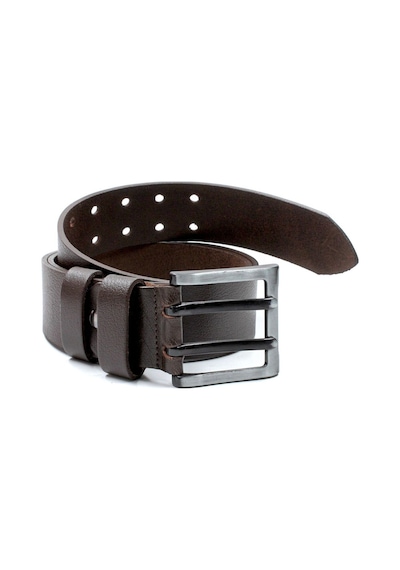 Livze 2'li Tek Kat Manda Derisi Erkek Kot Kemeri 4,5cm Siyah Kahverengi Çok Renkli