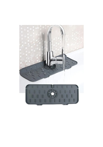 Thentech Slikon Mat Kaydırmaz Sızdırmaz Lavabo Sızıntıları İçin Yeni Gri
